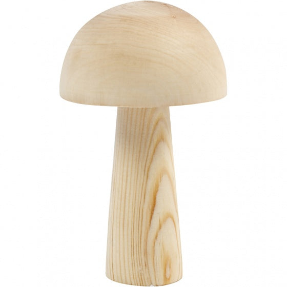 houten paddestoel 14 cm grenen blank per stuk