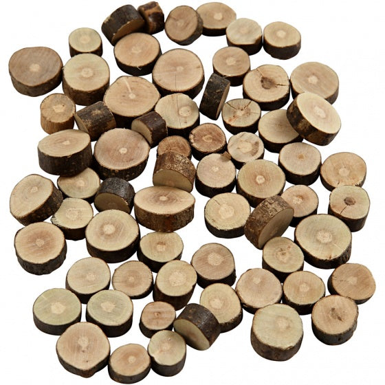 houten schijven 10-15 mm rond 5 mm 230 gram