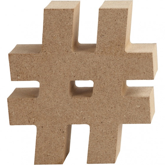 houten symbool # 8 cm
