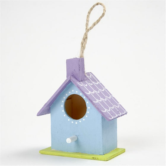 houten vogelhuis triplex 7 cm blank per 6 stuks