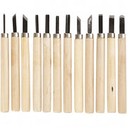 houtsnijset 11 cm 12 stuks