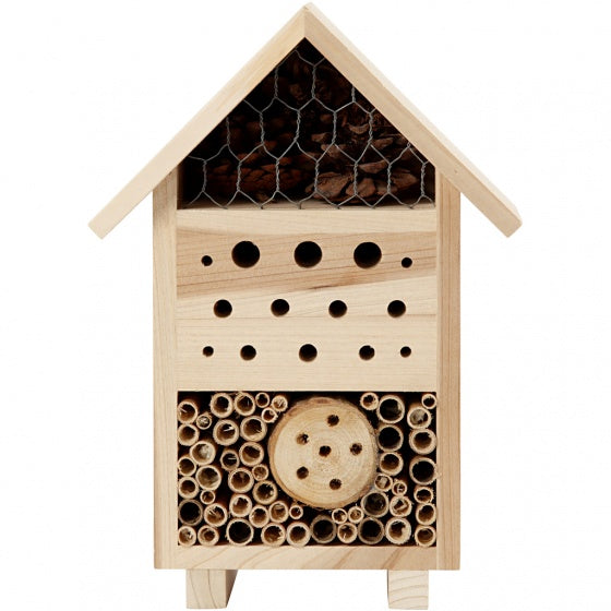 insectenhotel hout unisex 26 x 18 x 9 cm