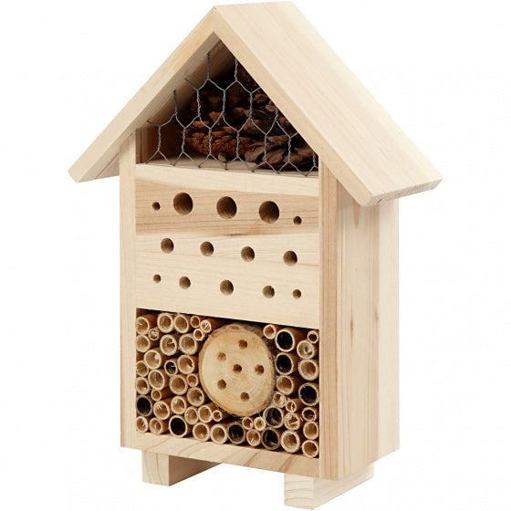 insectenhotel hout unisex 26 x 18 x 9 cm