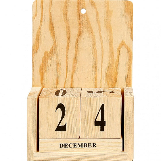 kalender hout unisex 13 x 5