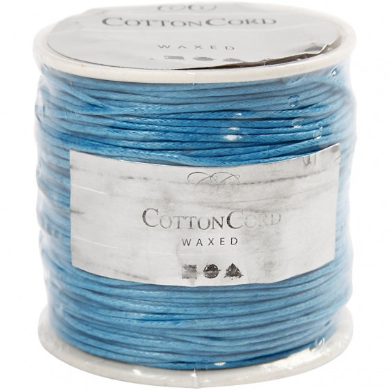 katoenkoord blauw 1 mm dik 40 m
