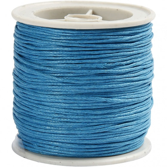 katoenkoord blauw 1 mm dik 40 m