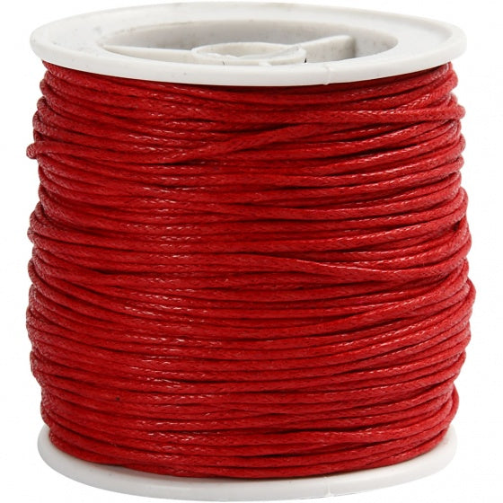 katoenkoord rood 1 mm dik 40 m