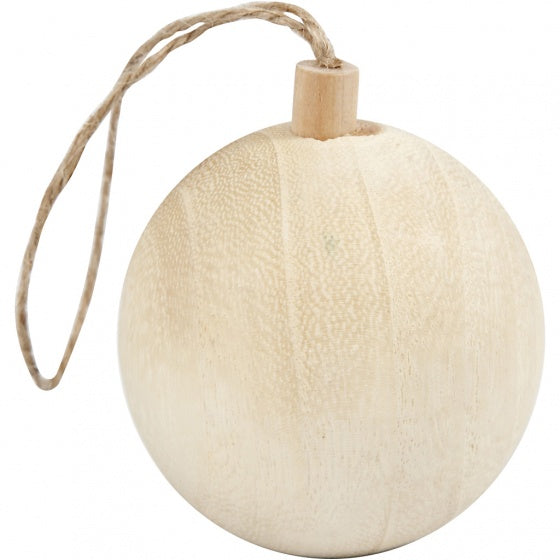 houten Kerstbal 4