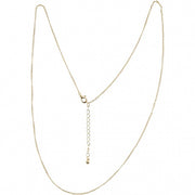 ketting met sluiting staal 80 cm goud per stuk