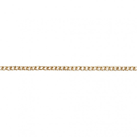 ketting met sluiting staal 80 cm goud per stuk