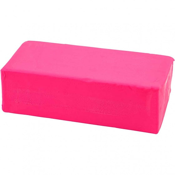klei 500 gram 13 x 6 x 4 cm roze