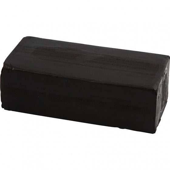 klei 500 gram 13 x 6 x 4 cm zwart