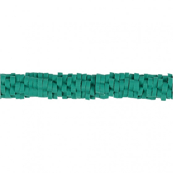 klei kralen bloemen turquoise 6 mm 145 stuks