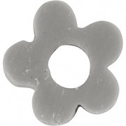 klei kralen bloemen grijs 6 mm 145 stuks