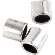 knijpkralen verzilverd 2 mm 80 stuks