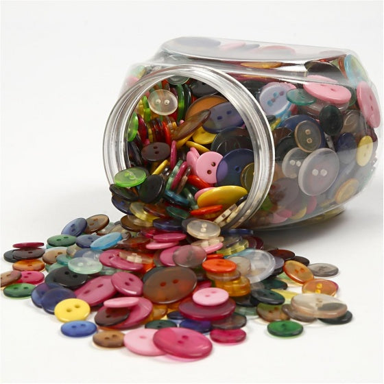 knopen multicolor 800 stuks