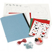 knutselset Kerstdecoratie papier 6-delig
