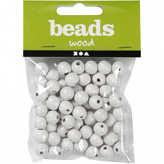 kralen 12 mm 40 stuks wit