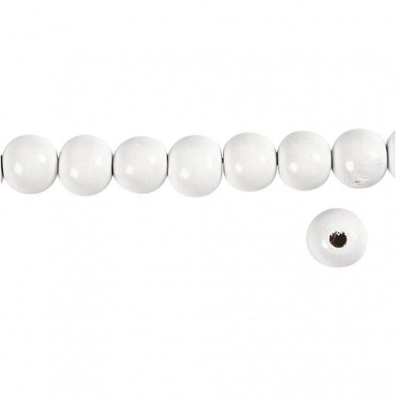 kralen 12 mm 40 stuks wit