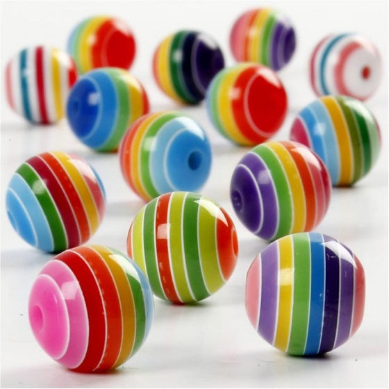 kralen 50 stuks multicolor acryllic