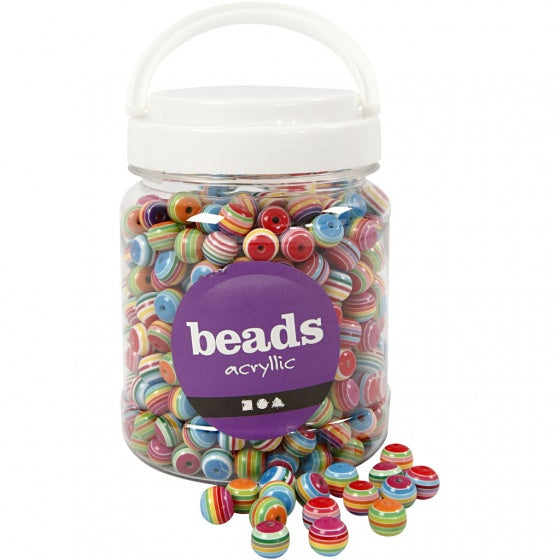 kralen 530 stuks multicolor acryllic