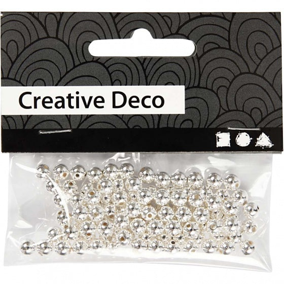 kralen Creative Deco 100 stuks zilver