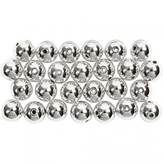 kralen Creative Deco 50 stuks zilver