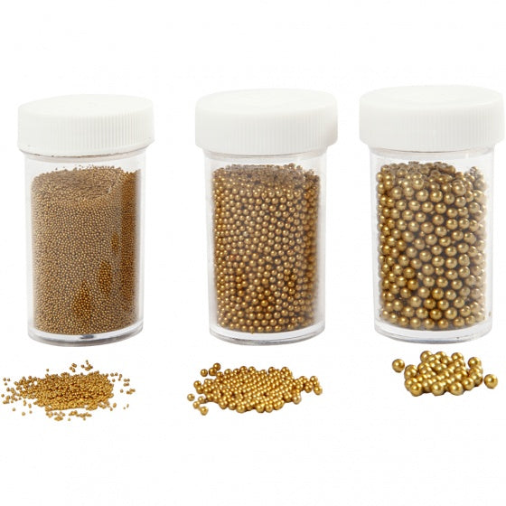 kralen goud 3 stuks 45 gram