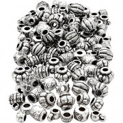 kralenmix kunststof 7-11 mm zilver 400 stuks
