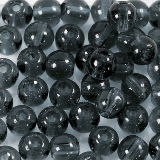 kralenset rond grijs 4 mm 45 stuks