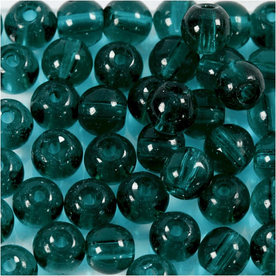 kralenset rond groen 4 mm 45 stuks
