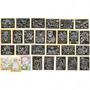 krasplaatjes zwart 9 x 12 cm 96 stuks