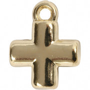 kruisjes 10 x 10 mm 4 stuks goud