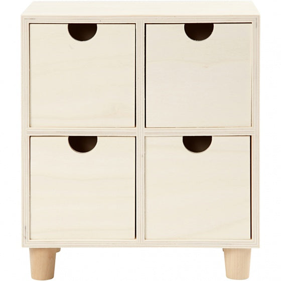 ladenkast hout-triplex 23 x 20 cm blank per stuk