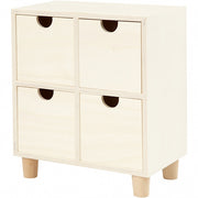 ladenkast hout-triplex 23 x 20 cm blank per stuk