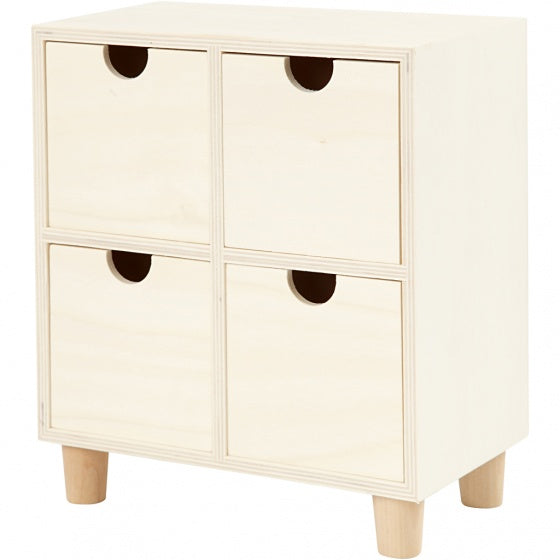 ladenkast hout-triplex 23 x 20 cm blank per stuk