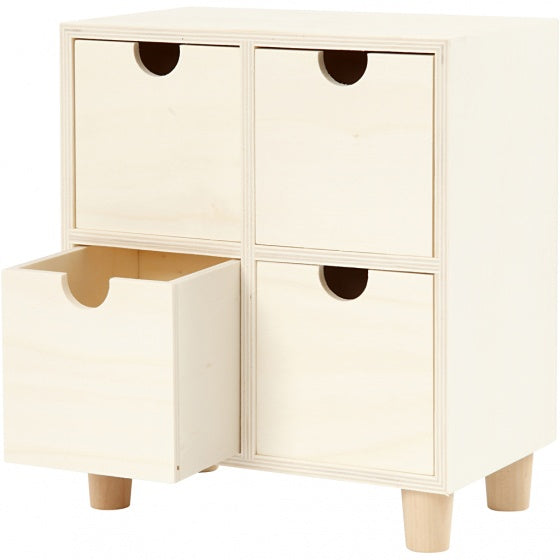 ladenkast hout-triplex 23 x 20 cm blank per stuk