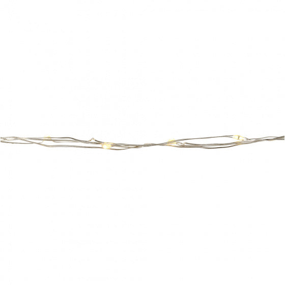 lichtsnoer 20 lampjes zilver LED 3