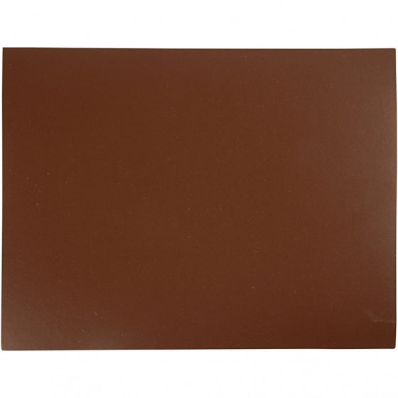 linoleum plaat bruin 30 x 39 cm 1 stuk