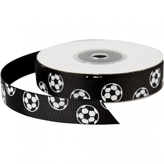 lint 20 m 15 mm zwart met voetballen