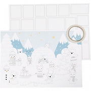 maak je eigen kerstkalender 30x42 cm 3 stuks