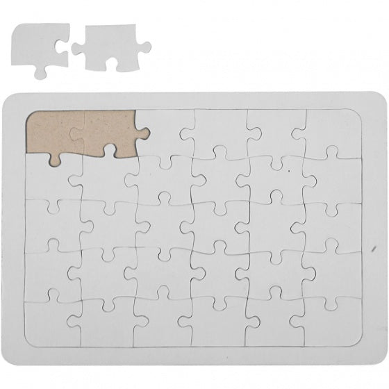 maak je eigen puzzel 15x21 cm wit