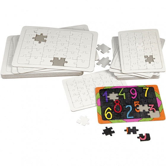 maak je eigen puzzel wit 21x30 cm 33-delig
