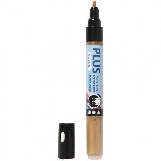 marker Plus Color 1-2 mm goud