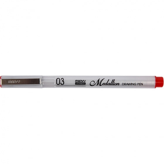 medallion tekenpen rood 0