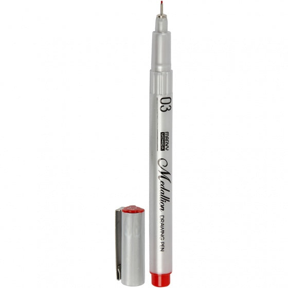 medallion tekenpen rood 0
