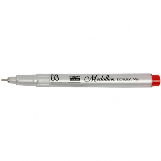 medallion tekenpen rood 0