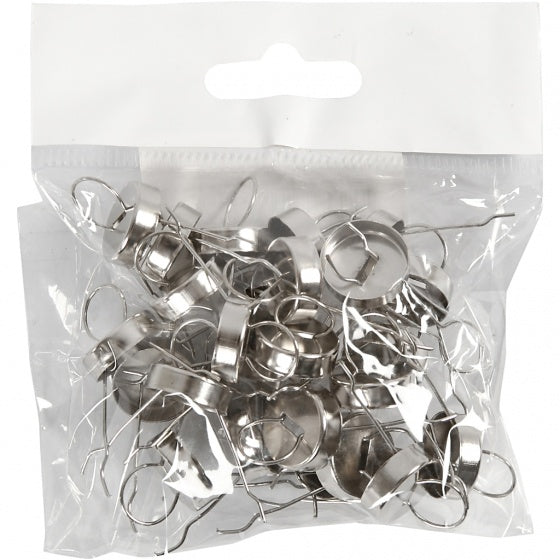 metalen hanger 13 mm zilver 25 stuks