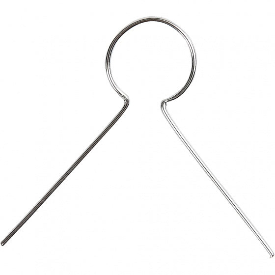 metalen hanger 22 mm zilver 25 stuks