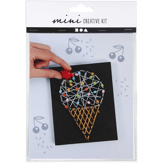 mini creatieve set: string art ijsje